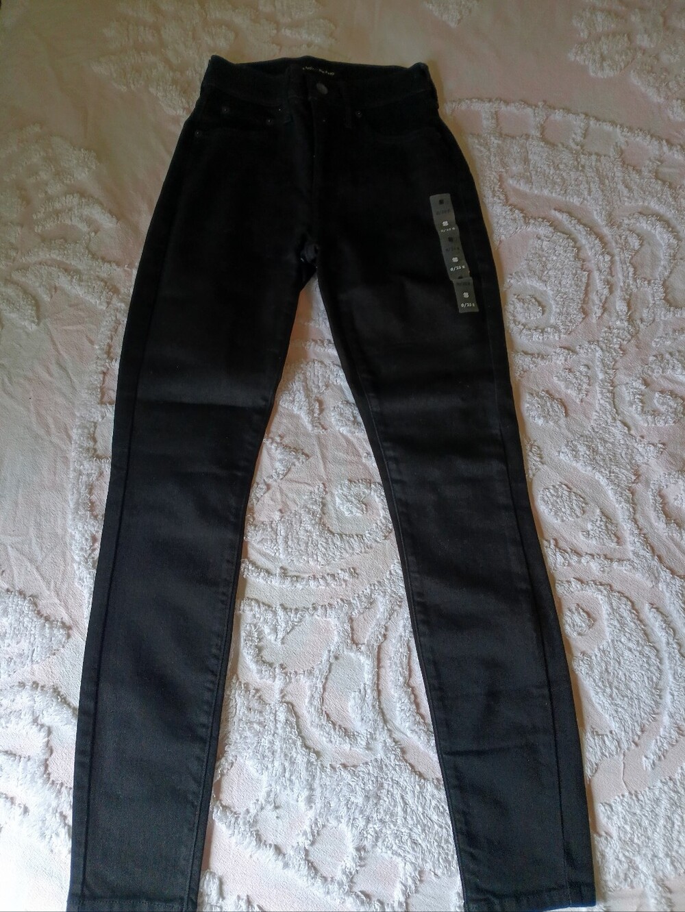 Lucky Brand Black Stretch High Rise Skinny Jeans Bridgette 0/25